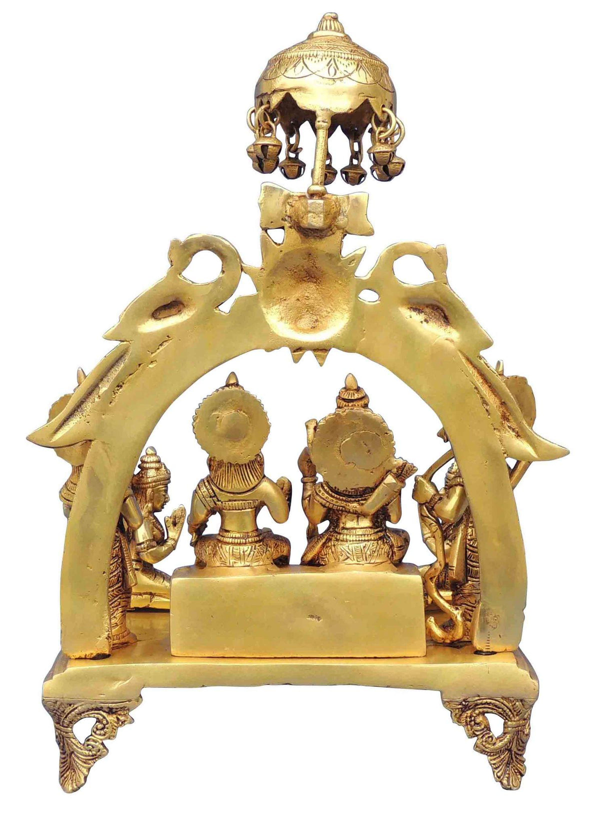 Brass Showpiece Ram Darbar God Idol Statue - 4*1.6*4.2 Inch (BS1394 C)