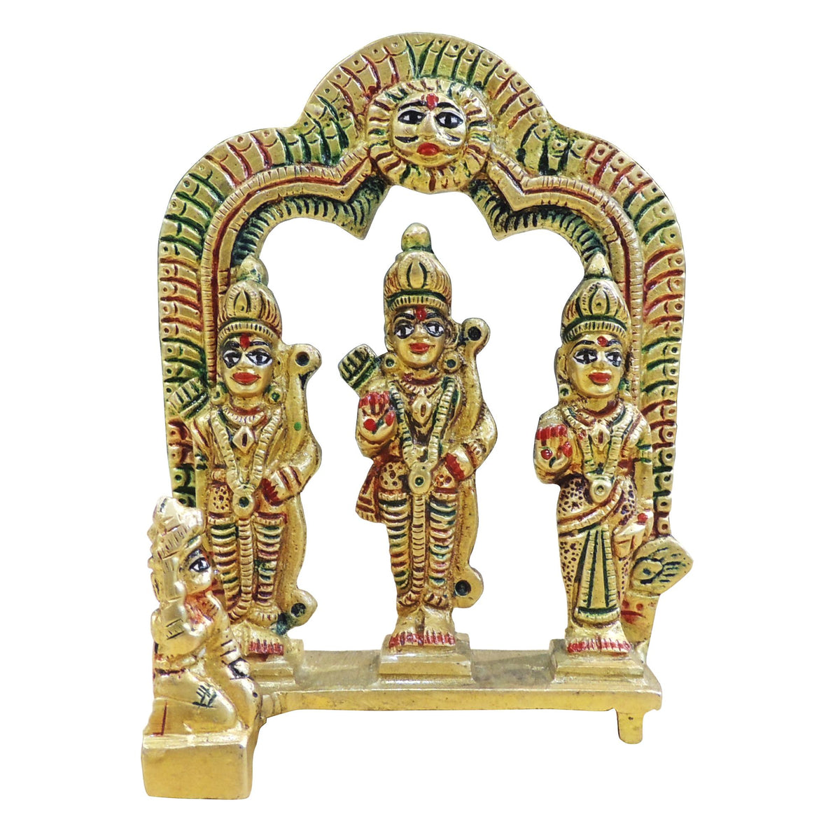 Brass Showpiece Ram Darbar God Idol Statue - 5*2.6*7 Inch (BS131 Z)