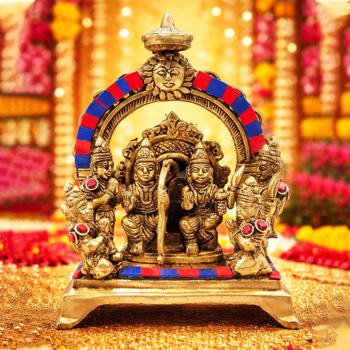Brass Showpiece Yellow Ramlala God Idol Statue - 12*8.5*24 Inch (BS1738 H)