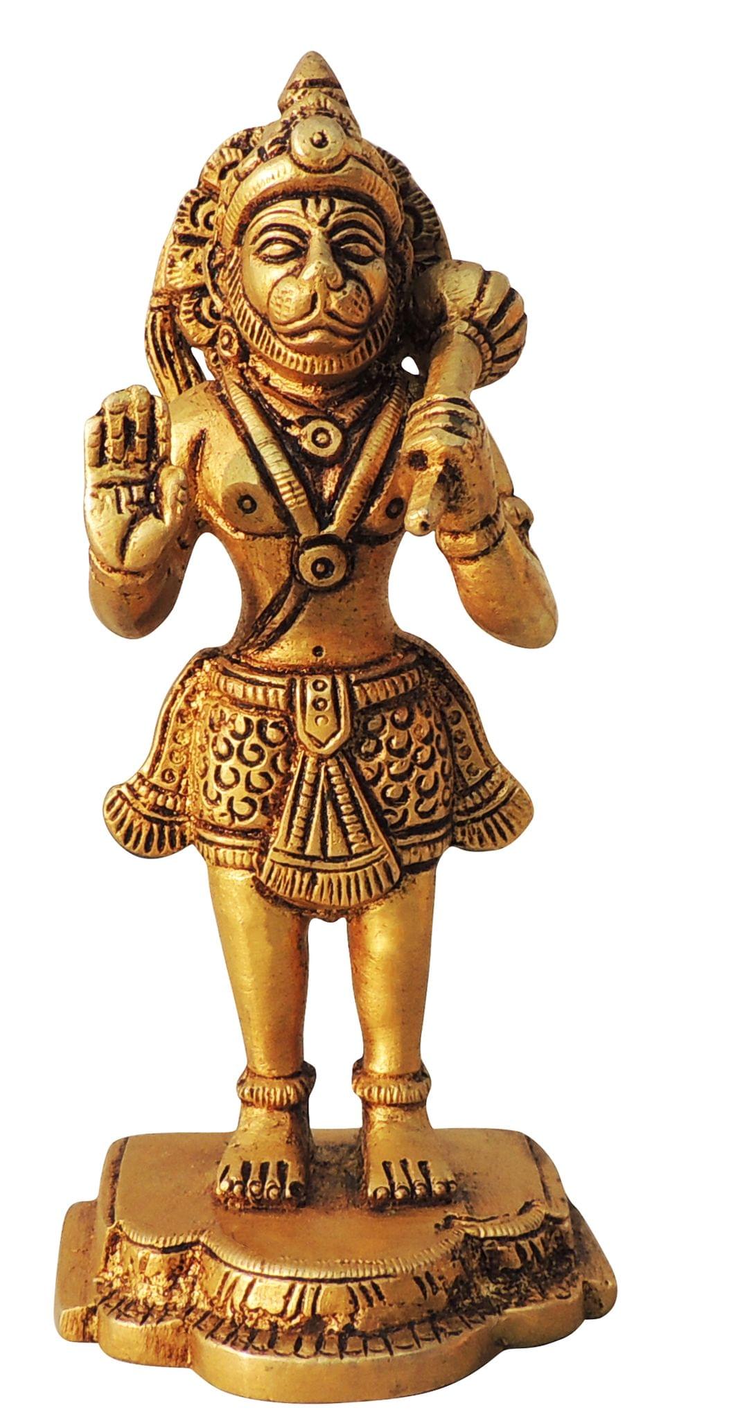 Brass Showpiece Hanuman Ji God Idol Statue - 2.2*2*5 Inch (BS1313 D)