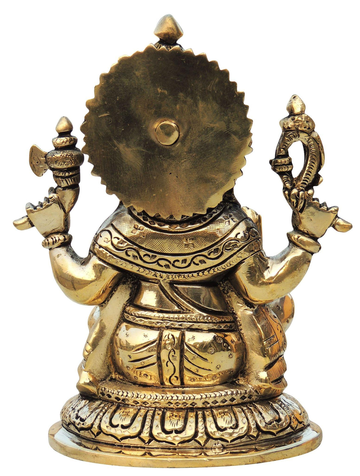 Brass Showpiece Ganesh Ji Statue - 6*4*7.5 Inch (BS1337 G)