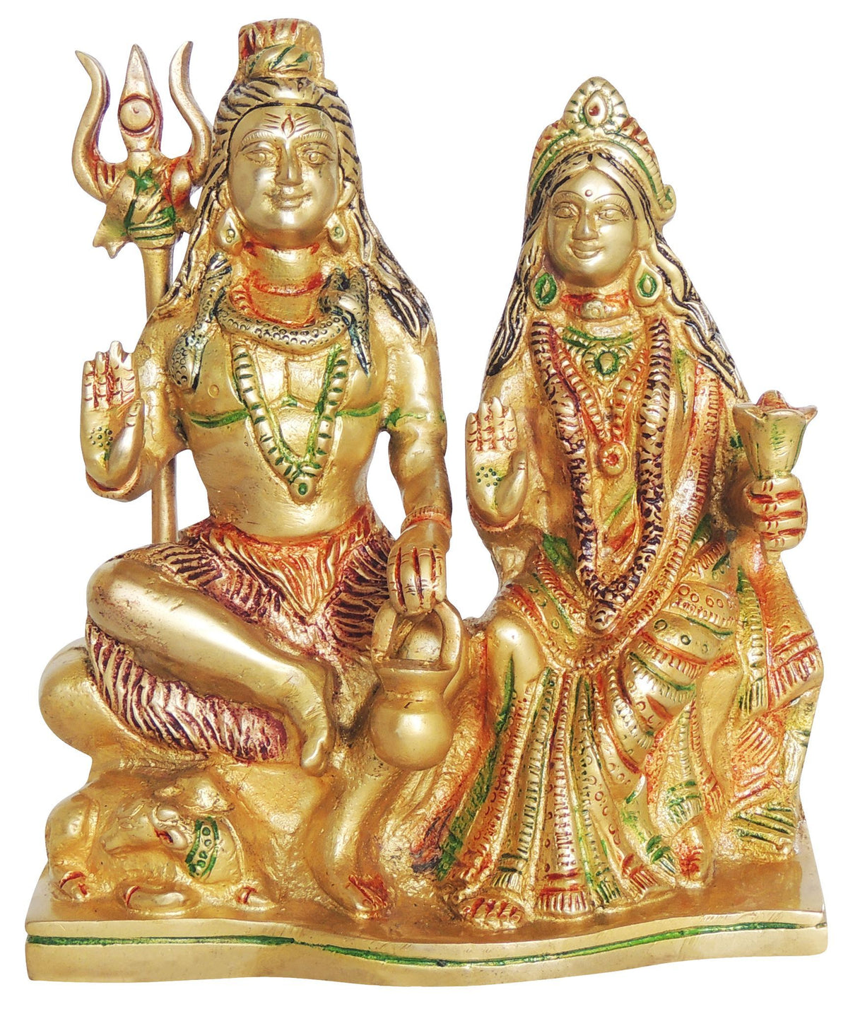 Brass Showpiece Shiv Parivar God Idol Statue - 7*3*8.5 Inch (BS1353 D)