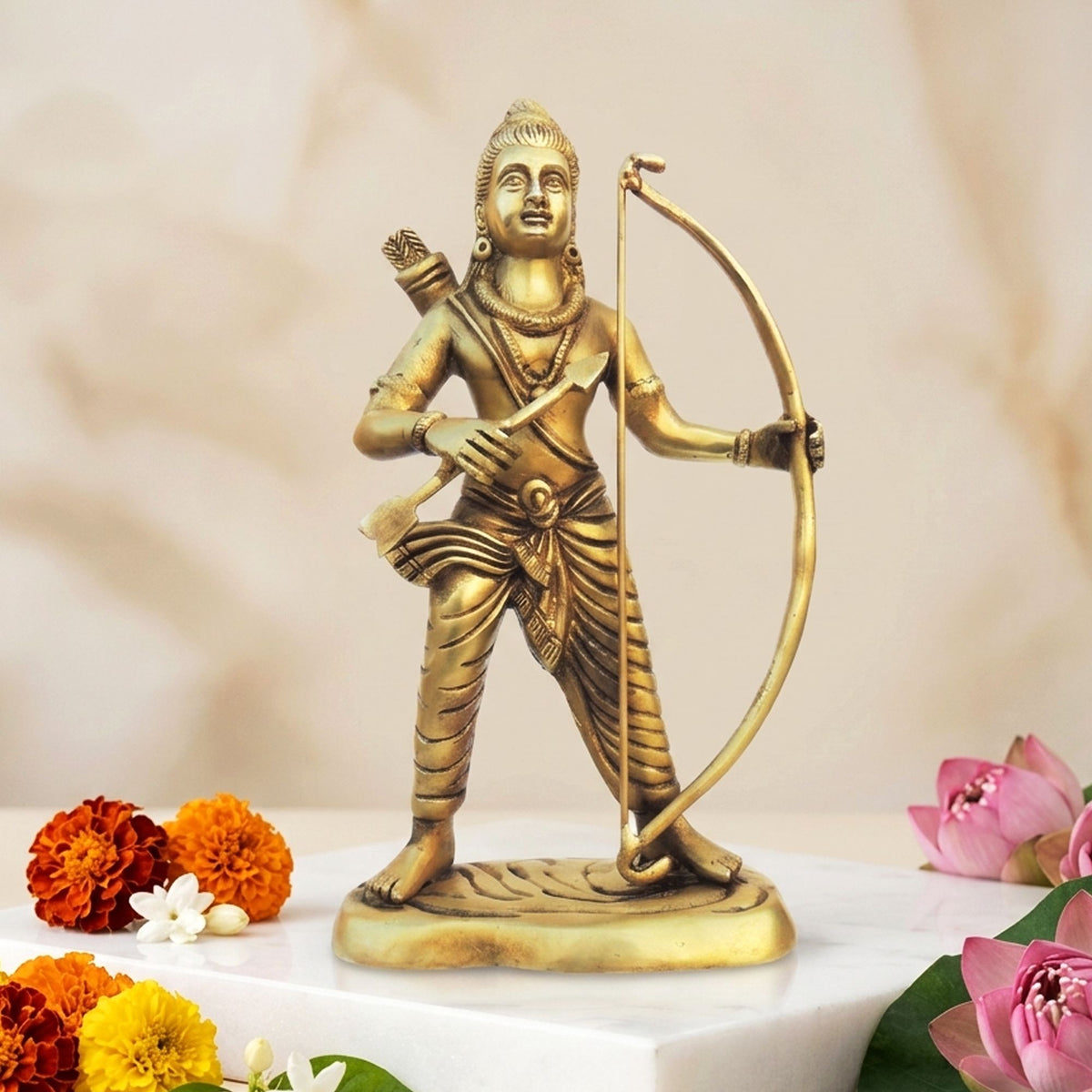 Brass Showpiece Ramdarbar Idol - 4.5*2.5*4.5 Inch (BS1057 E)