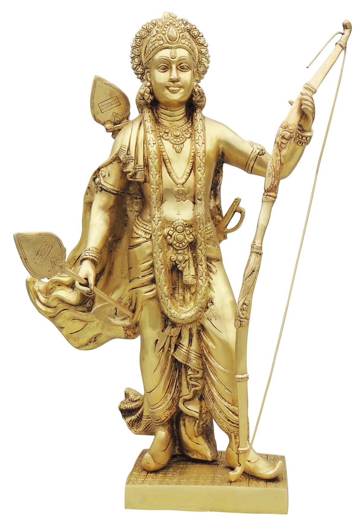 Brass Showpiece Ramlala God Idol Statue - 4*2.5*7 Inch (BS1717 E)