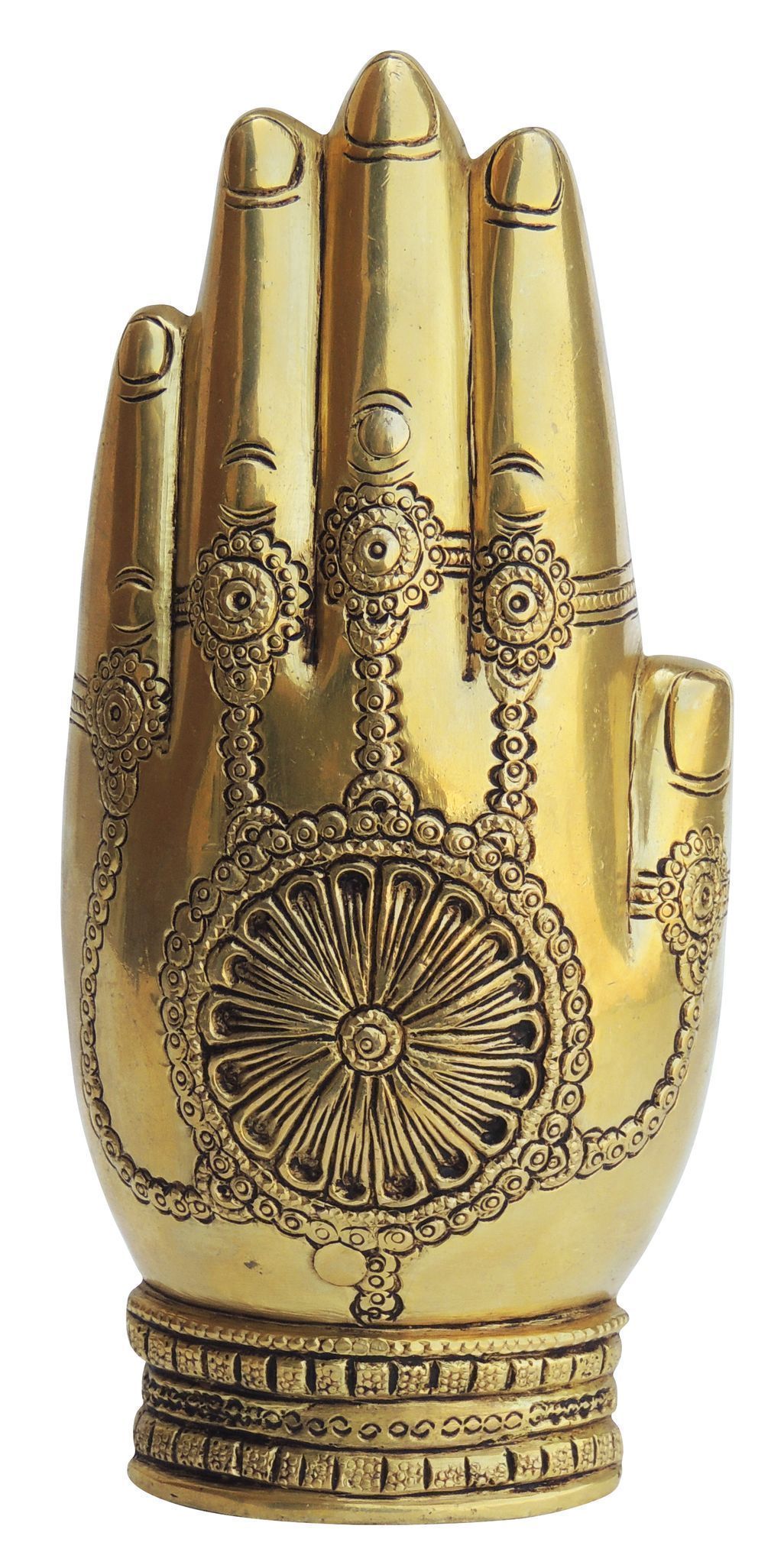 Brass Showpiece Laxmi Ji Hand God Idol Statue - 3.2*1.5*7 Inch (BS1369 C)