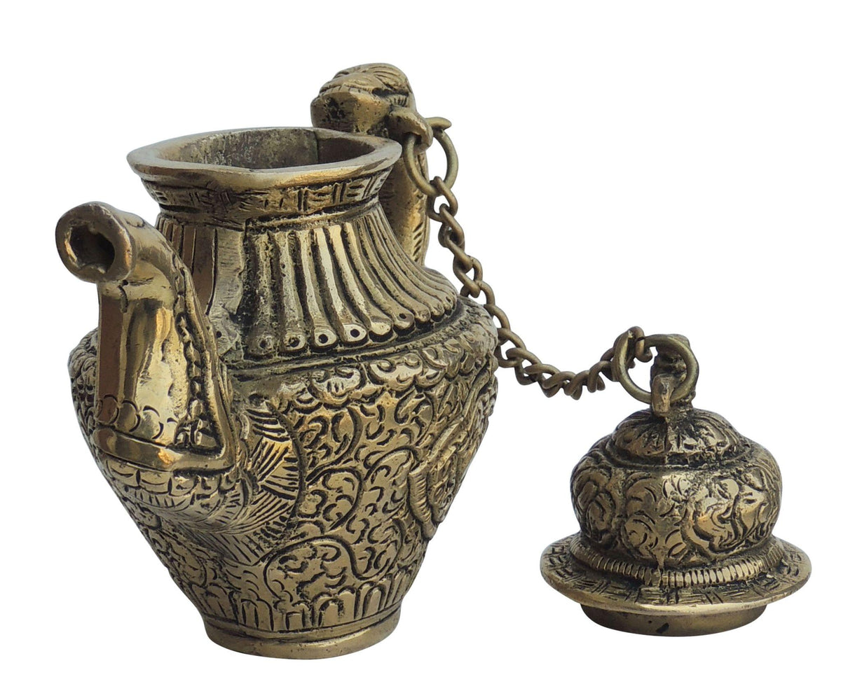 Brass Tea Pot Kettle, Ketli- 7*3.5*6 Inch (BS1370 C)