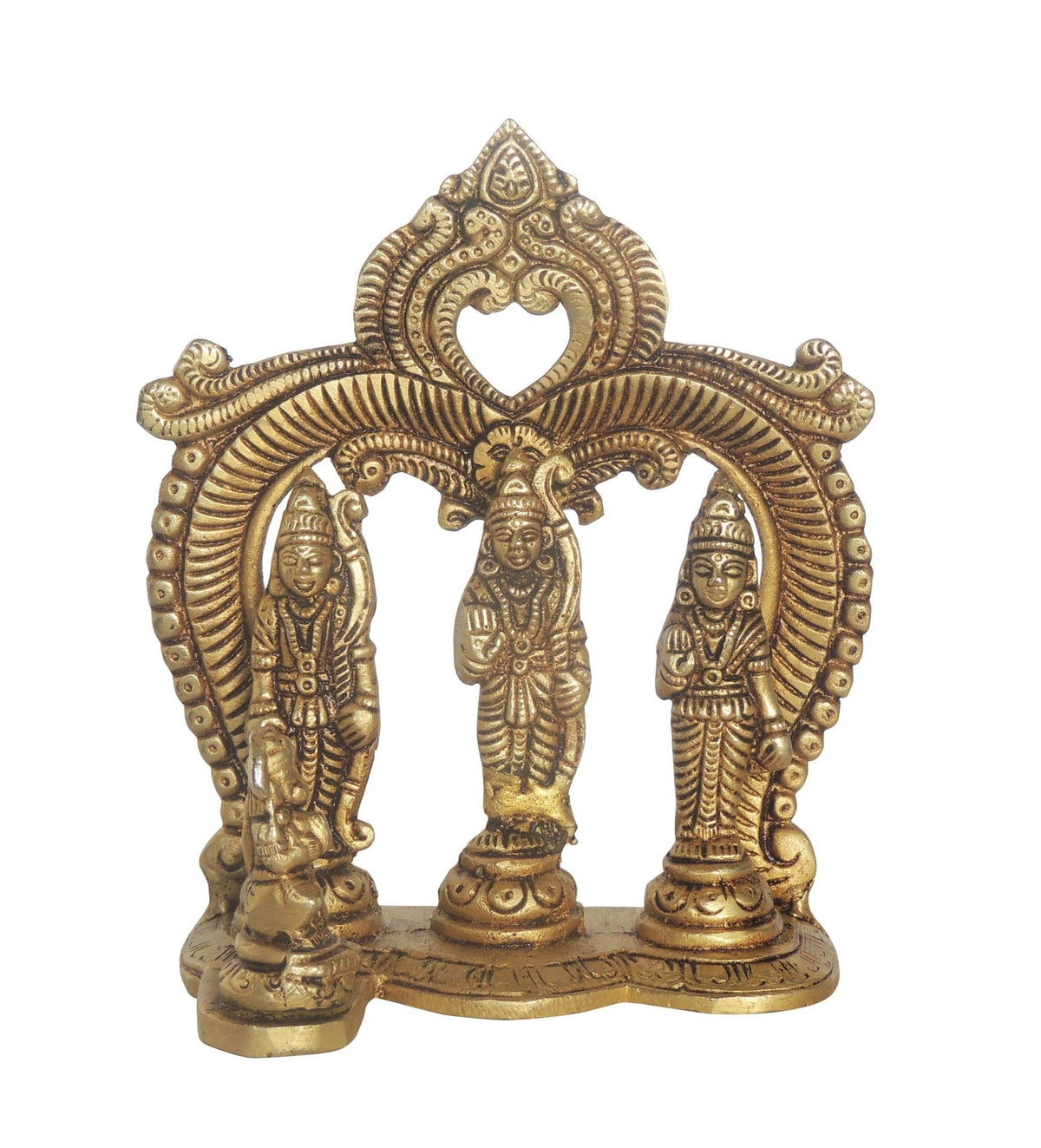 Brass Showpiece Ram Darbar God Idol Statue - 7.5*2.5*7.5 Inch (BS1394 I)