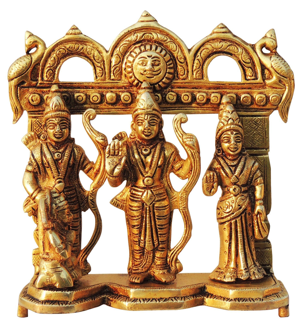 Brass Showpiece Ram Darbar God Idol Statue - 5.5*2.5*7 (BS131 M)