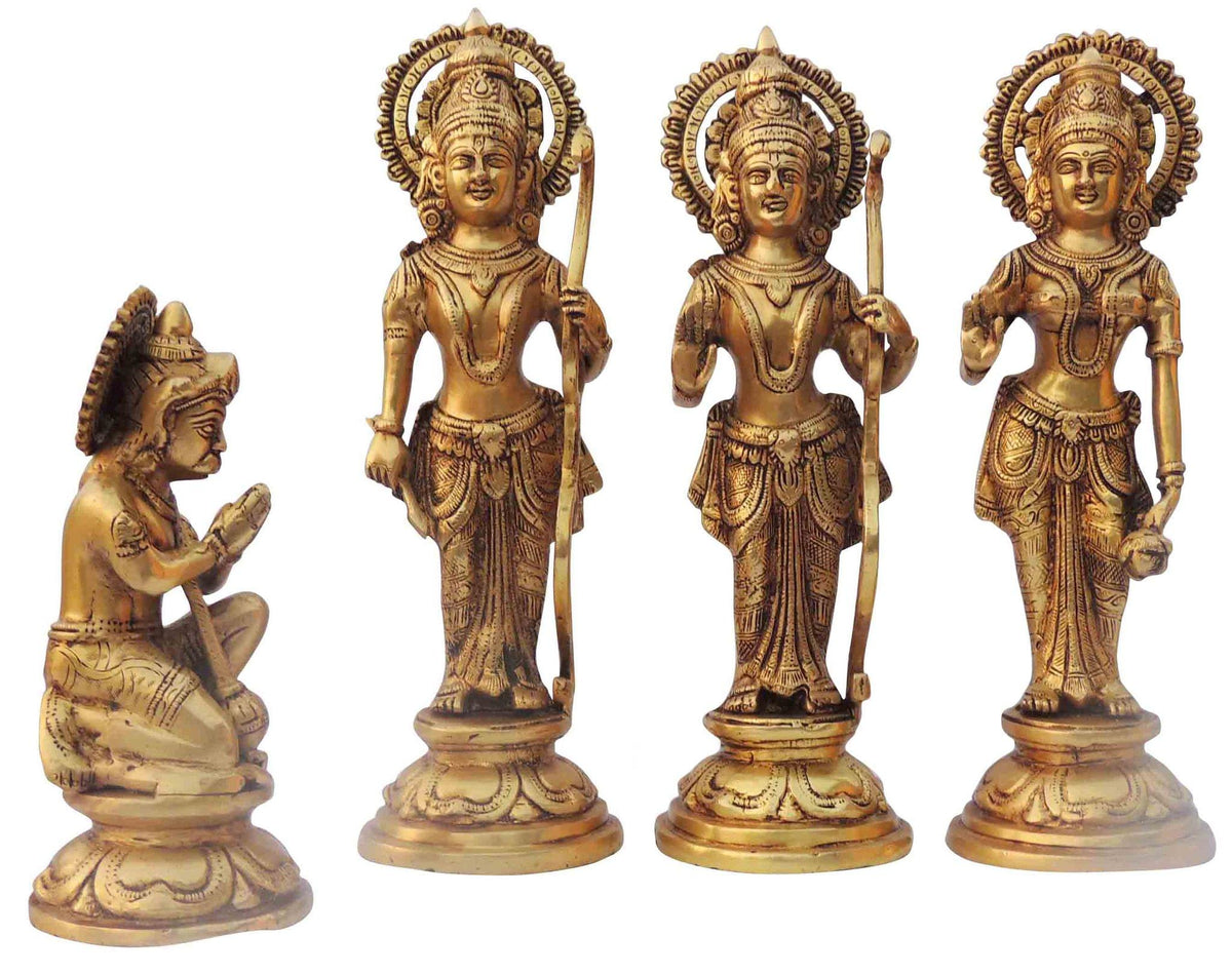 Brass Showpiece Ram Darbar God Idol Statue - 4.6*2.6*5.5 Inch (BS1394 E)