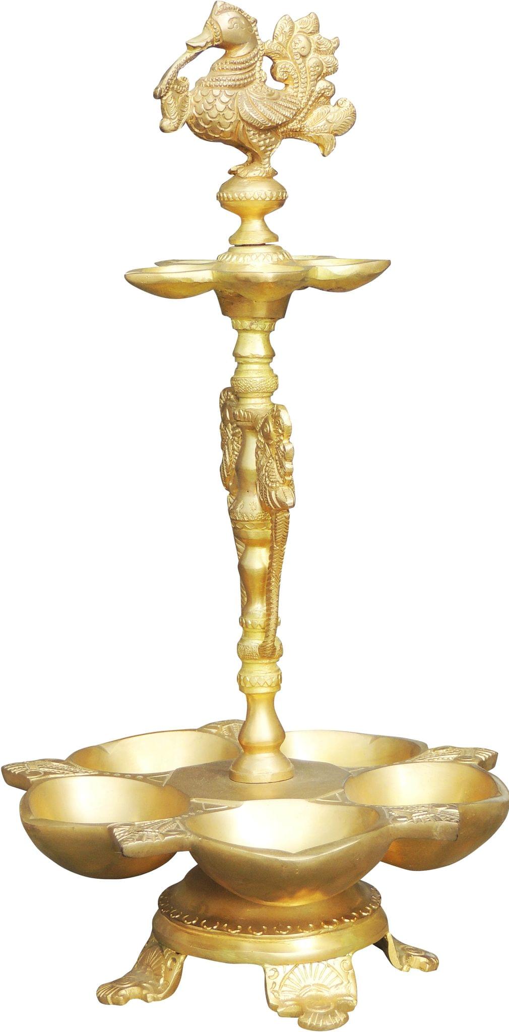Brass Showpiece Hen (Murga) Deepak7.4*7.4*14 Inch (BS140)