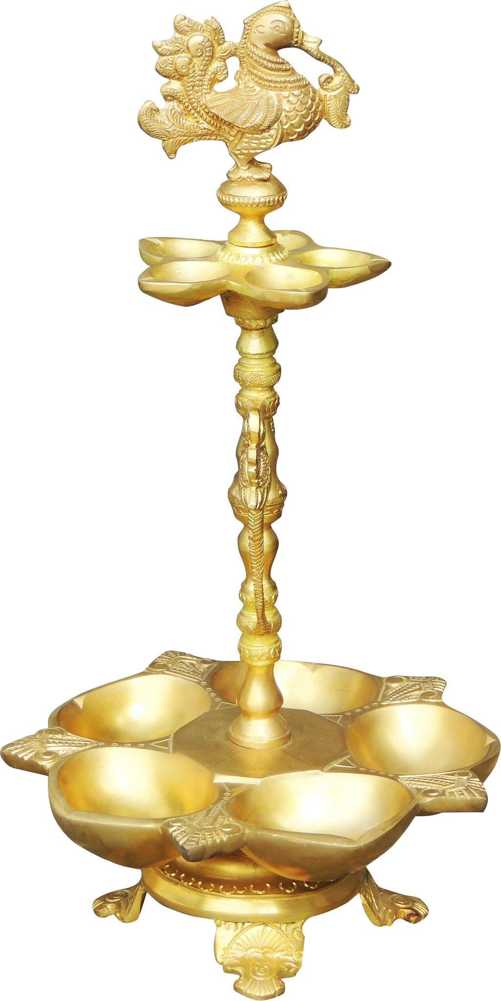 Brass Showpiece Hen (Murga) Deepak7.4*7.4*14 Inch (BS140)