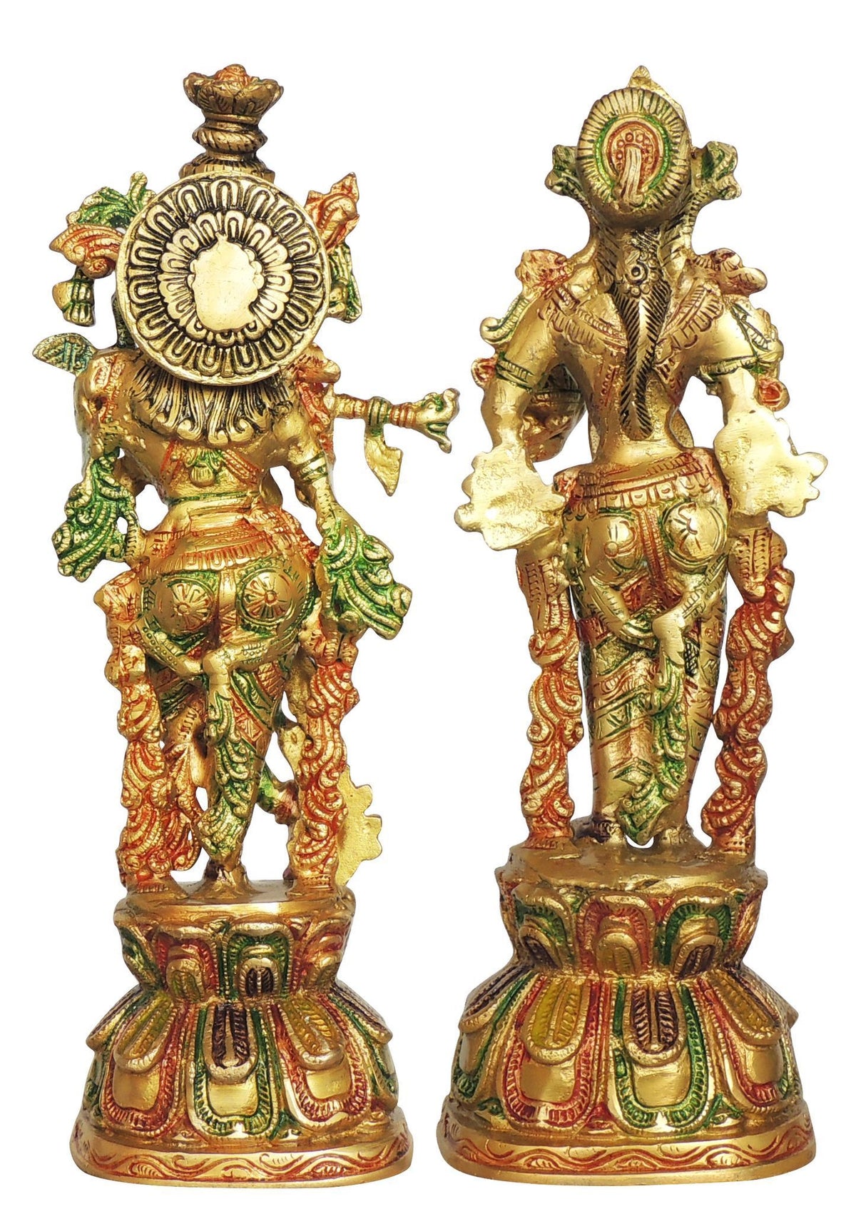 Brass Showpiece Radha Krishna Pair God Idol Statue (BS1409)
