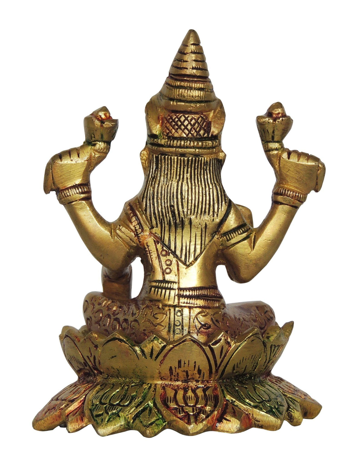 Brass Showpiece Laxmi Ji God Idol Statue - 3.5*3.5*5 Inch (BS1411 L)