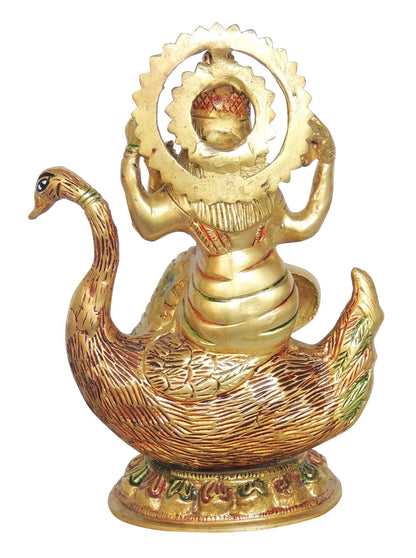Brass Showpiece Saraswati God Idol Statue - 6*3*8.2 Inch (BS1413 F )