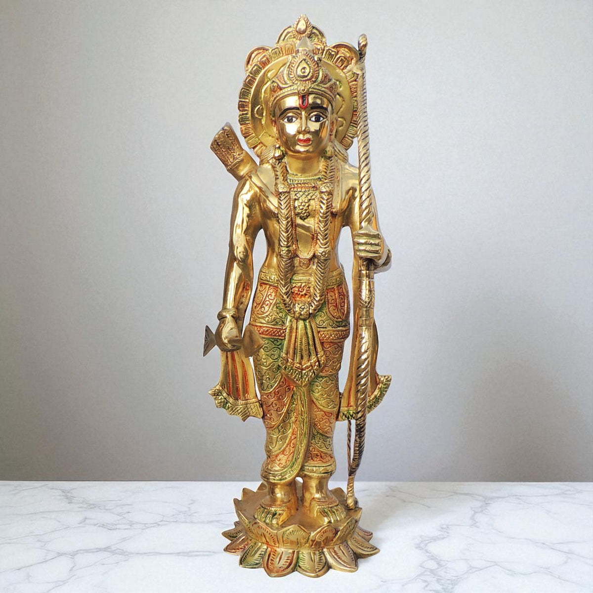 Brass Showpiece Hanuman ji statue Idol - 9.2*9.2*15 Inch (BS1419 H)