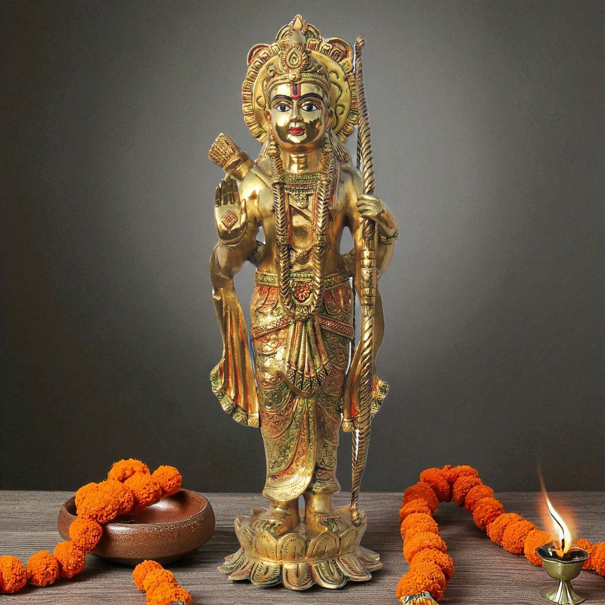 Brass Showpiece Seeta ji Idol statue - 9.5*9.2*29 Inch (BS1419 S)
