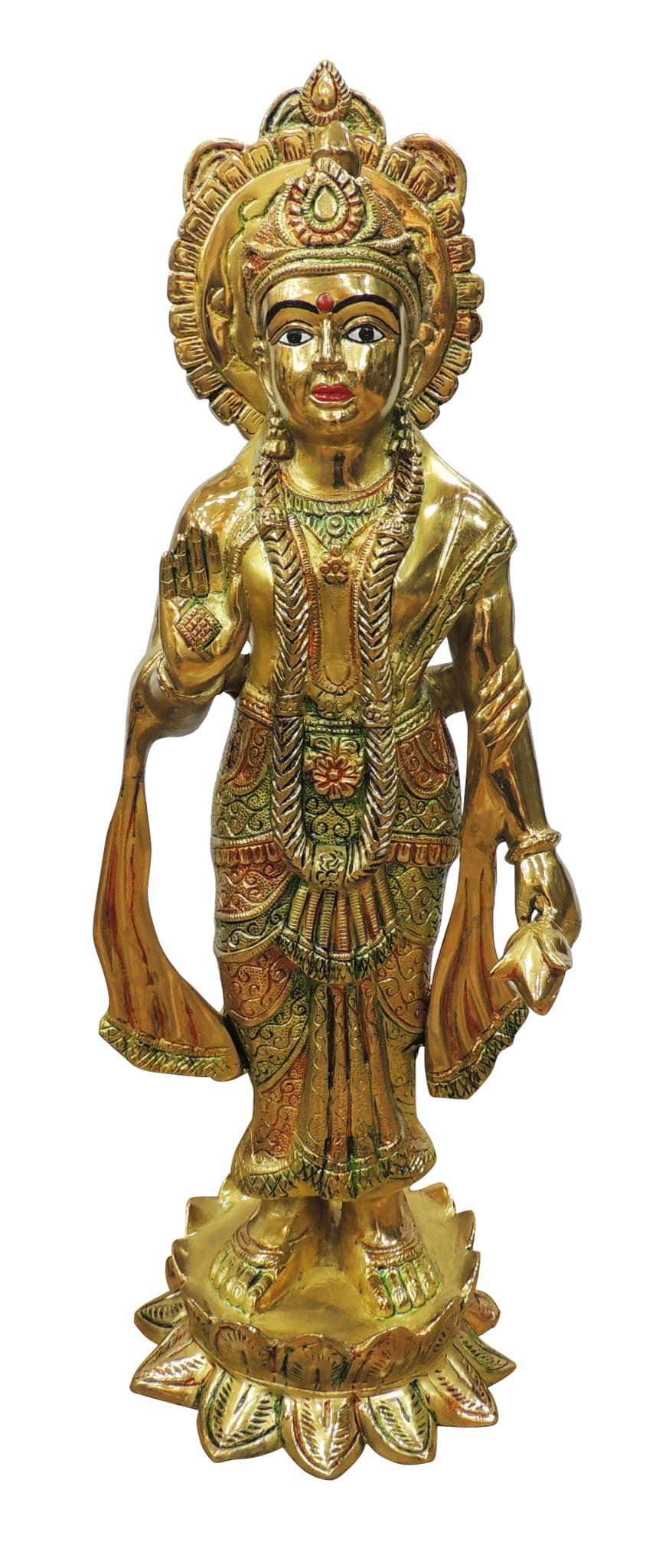 Brass Showpiece Laxman ji Idol statue - 10.5*9.2*29 Inches (BS1419 L)