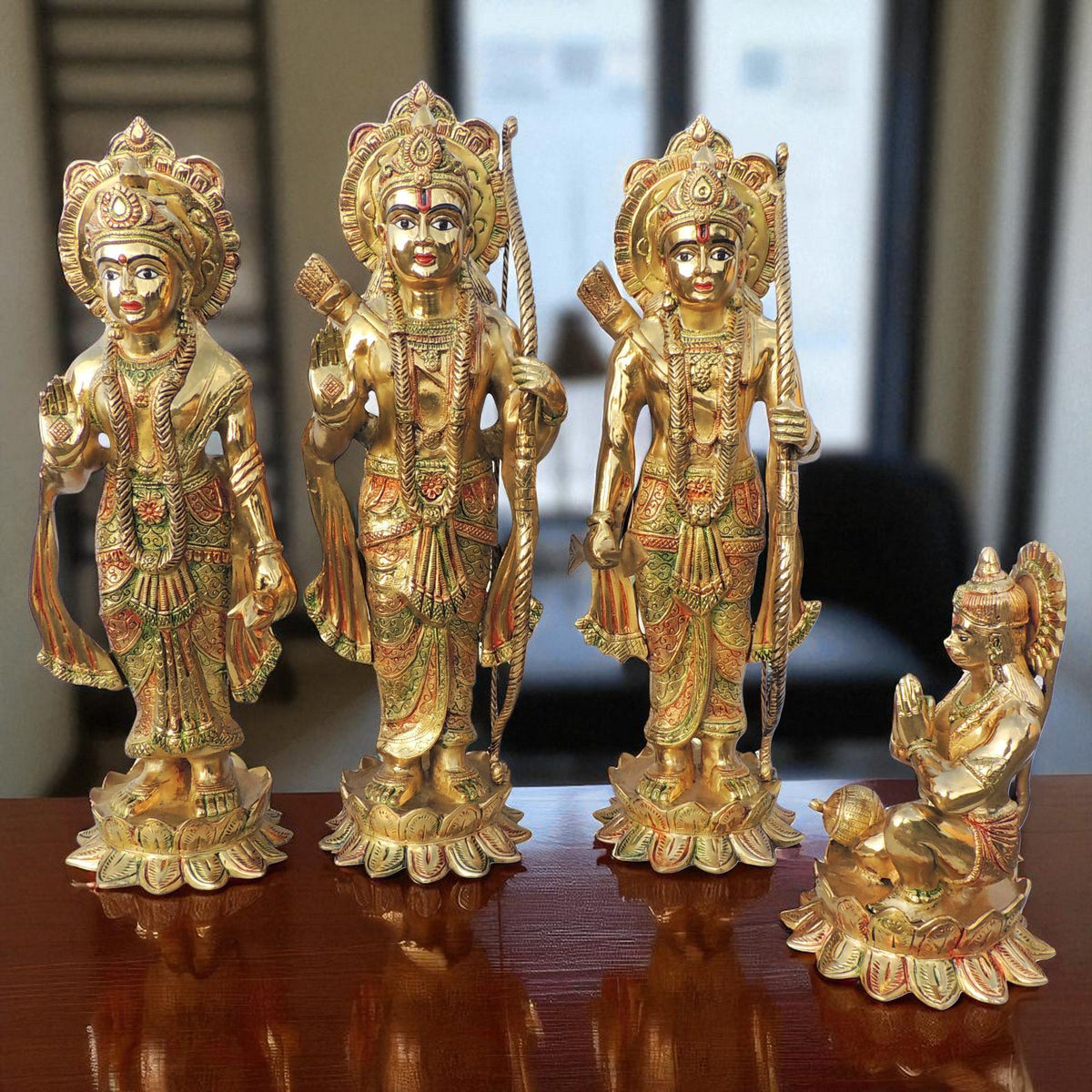 Brass Showpiece Ram Ji Statue Idol  - 9.5*9.2*30.5 Inch (BS1419 R)
