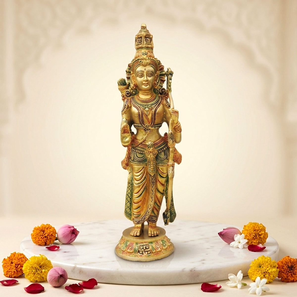 Brass Showpiece Seeta ji Idol statue - 5.5*5.5*17 Inch (BS1424 S)