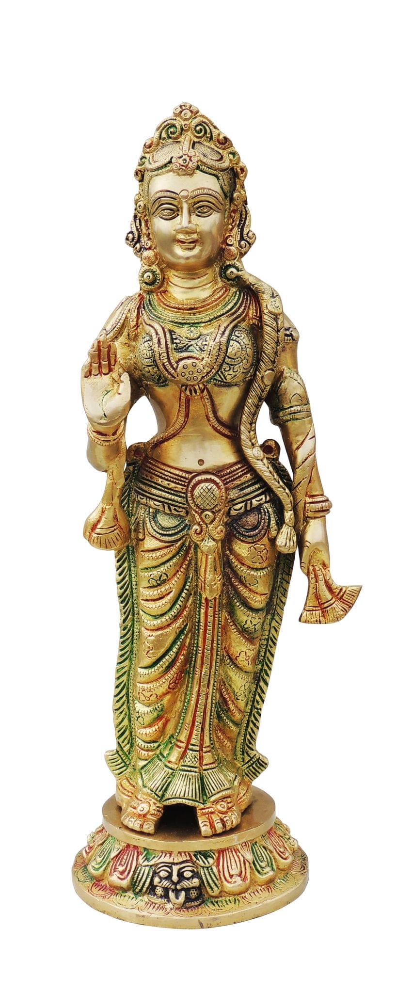 Brass Showpiece Laxman ji Idol statue - 5.5*5.5*19 Inches (BS1424 L)