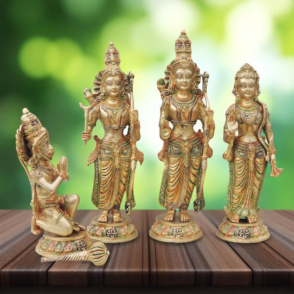 Brass Showpiece Ram Ji Statue Idol  - 5.5*5.5*20 Inch (BS1424 R )