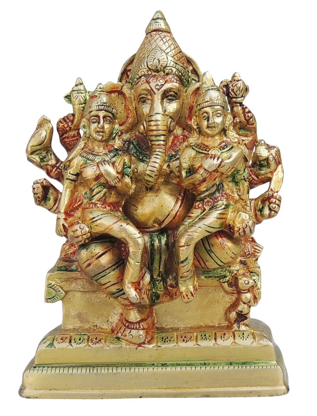 Brass Showpiece Ganesh Ji God Idol Statue - 4*2*5 Inch (BS1434 D)