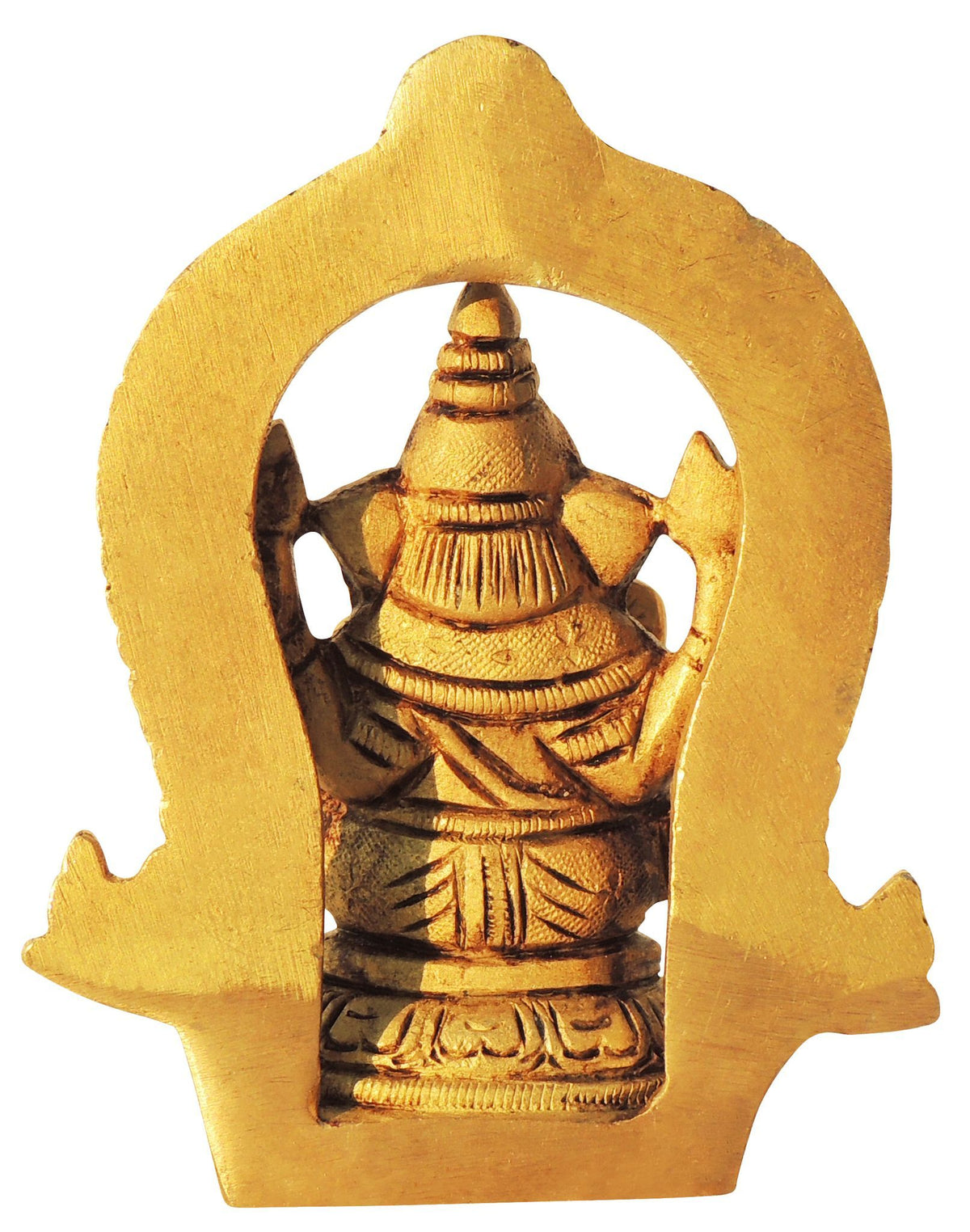 Brass Showpiece Ganesh Ji God Idol Statue - 3*1.5*4 Inch (BS1447 G)