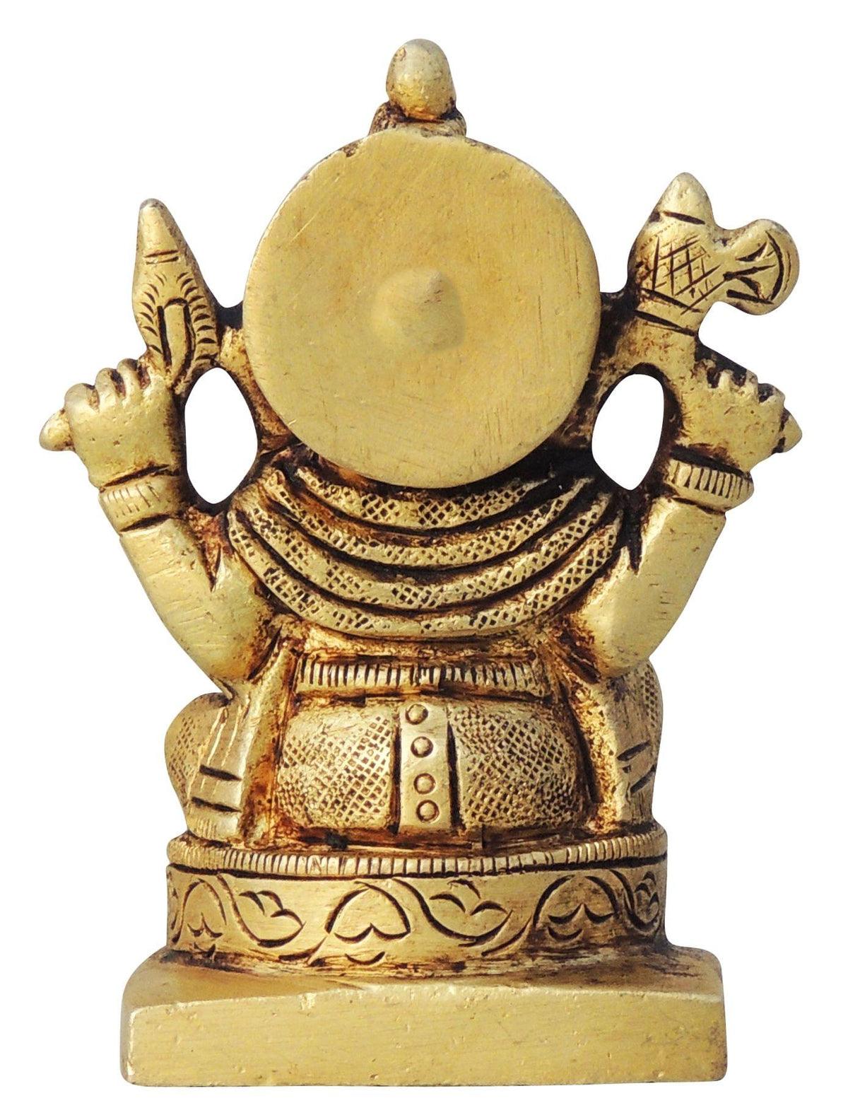 Brass Showpiece Ganesh Ji Statue - 2*1.5*3 Inch (BS1453 G)