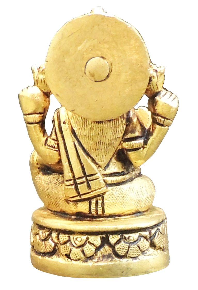 Brass Showpiece Laxmi Ji God Idol Statue - 2*1.6*3 Inch (BS1467 L)