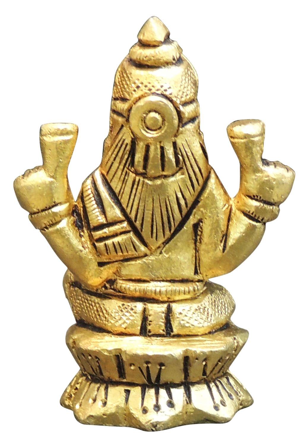 Brass Showpiece Laxmi Ji God Idol Statue - 1.5*1*2.2 Inch (BS1474 L)