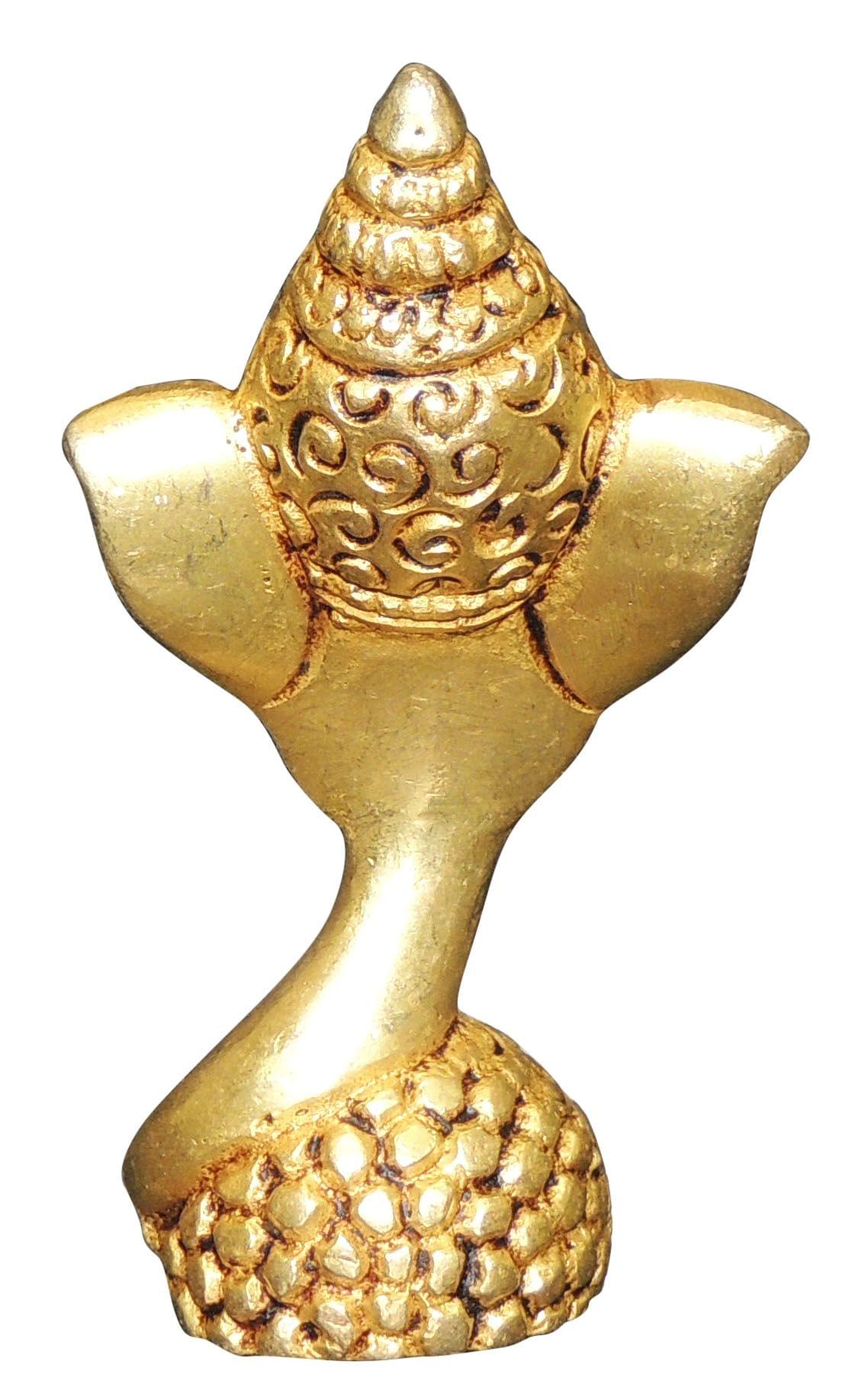 Brass Showpiece Laddu Ganesh God Idol Statue - 2*1*3.2 Inch (BS1481 C)
