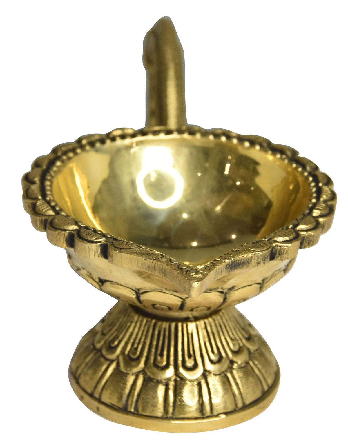 Brass Table Decor Deepak, Oil Lamp - 9*4*3 Inch (BS1503 E)