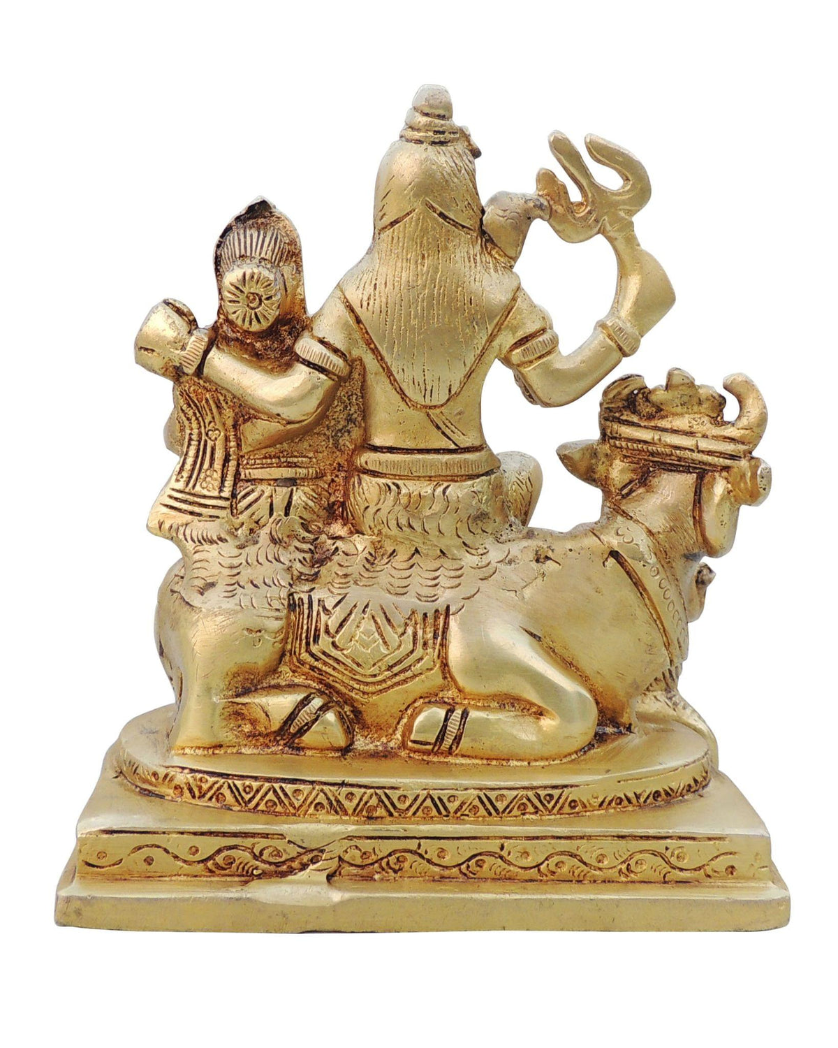 Brass Showpiece Shiv Parivar Idol Statue  - 5.2*3.5*6  inch (BS1525 E)