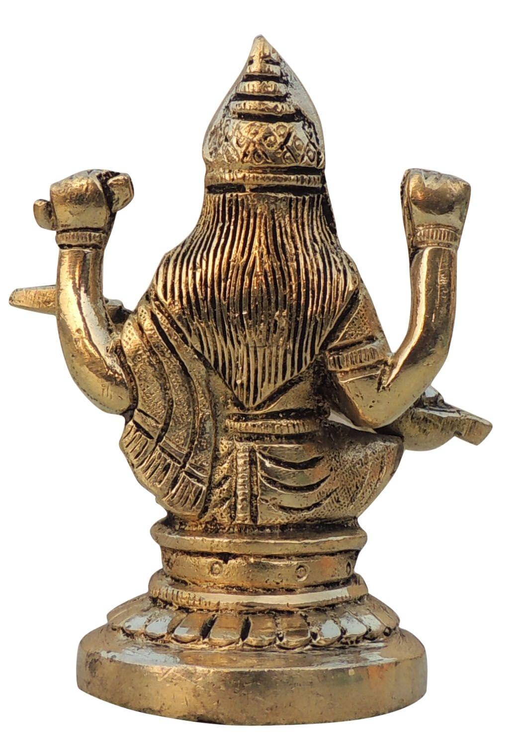 Brass Showpiece Saraswati Ji God Idol Statue  -3.5*2.2*4.2 inch (BS1526 D)