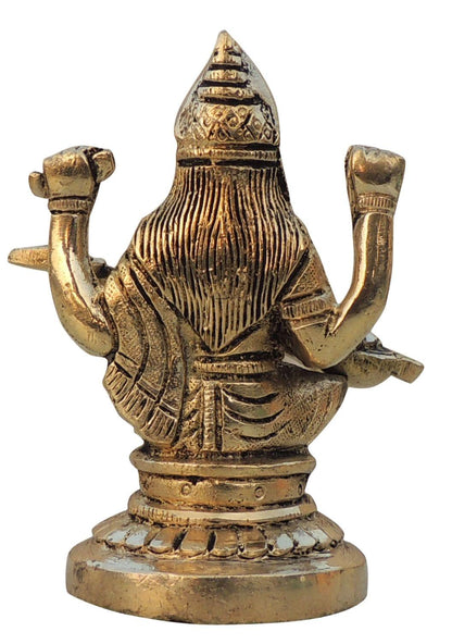 Brass Showpiece Saraswati Ji God Idol Statue  -3.5*2.2*4.2 inch (BS1526 D)