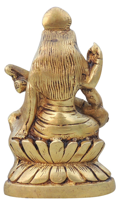 Brass Showpiece Saraswati Ji God Idol Statue  - 3.6*1.7*6 inch (BS1526 E)