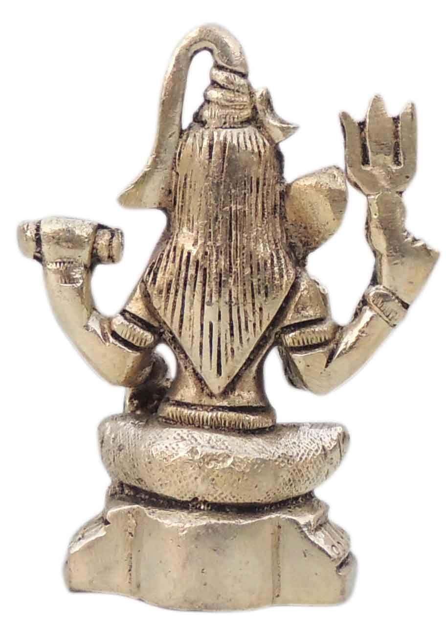 Brass Showpiece Shiv Ji God Idol Statue - 2.2*1.3*3 Inch (BS1529 C)