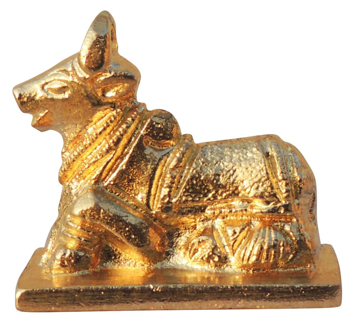Brass Showpiece Nandi Ji God Idol Statue - 2*1.1*2 Inch (BS1530 B)