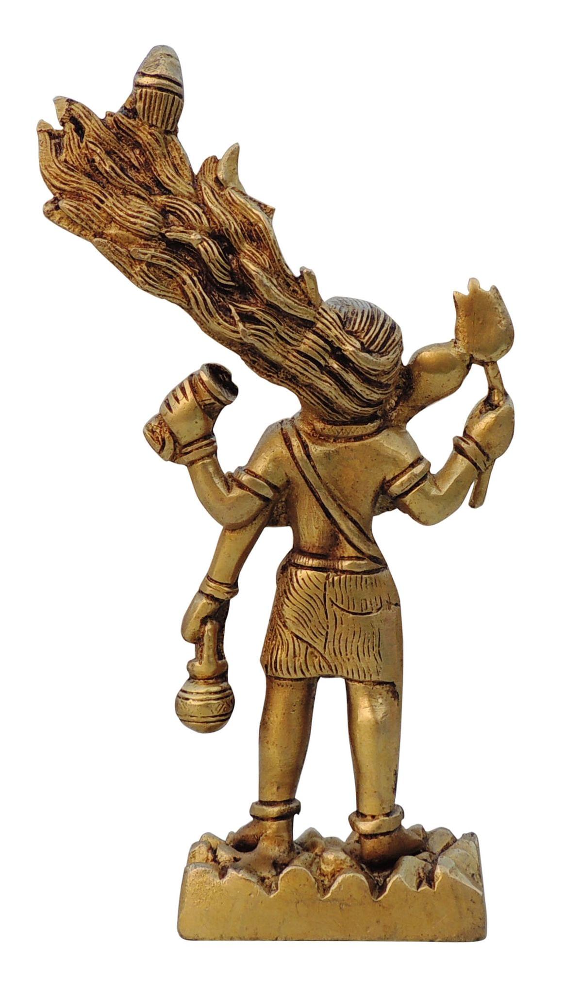 Brass Showpiece Shiv Ji Idol Statue  - 3*1.5*7 inch (BS1531 E)