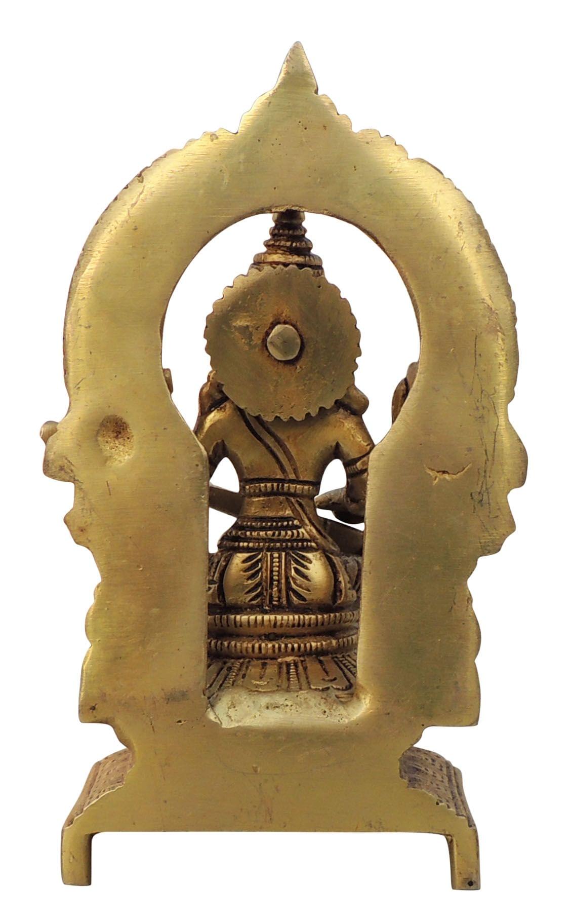 Brass Showpiece Saraswati Ji Idol Statue - 4.2*2.6*7.5 Inch (BS1539 C)