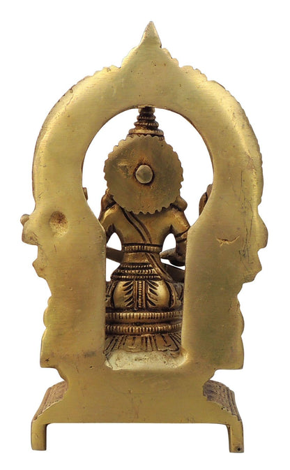 Brass Showpiece Saraswati Ji Idol Statue - 4.2*2.6*7.5 Inch (BS1539 C)