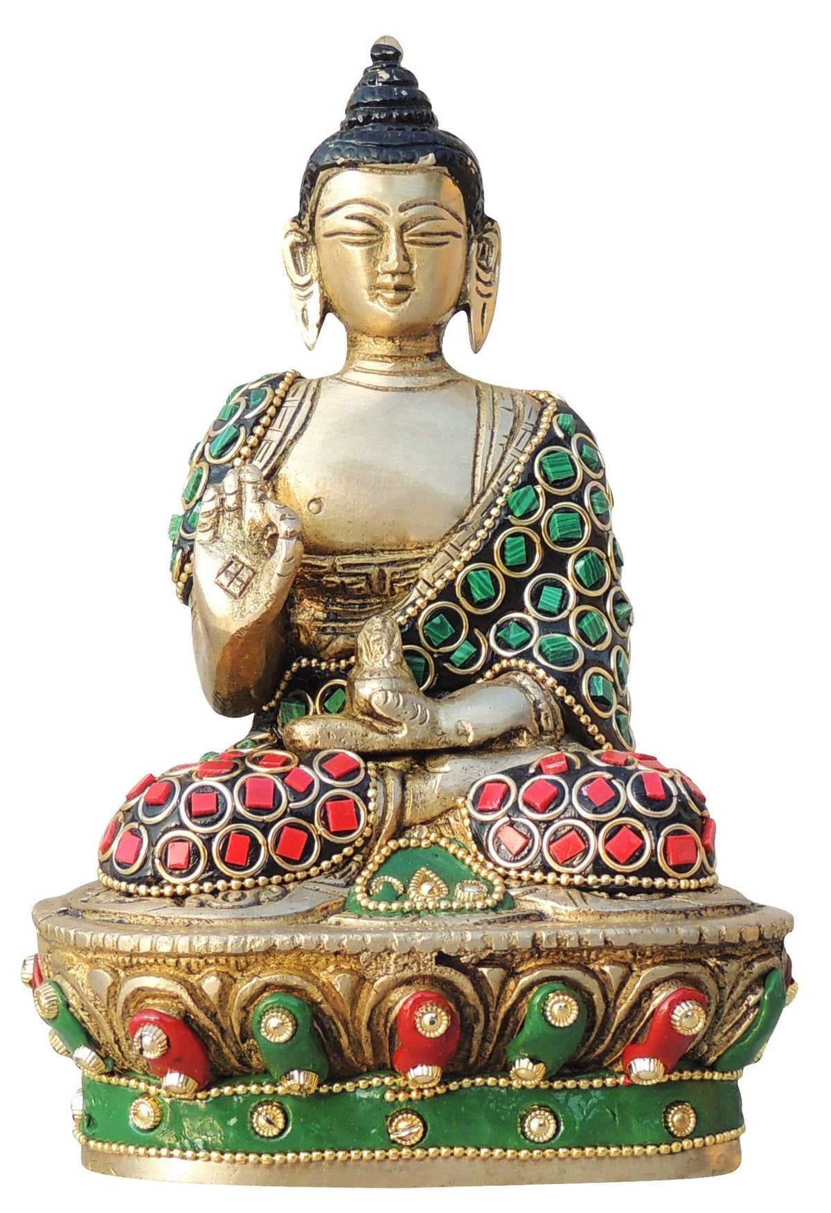Brass Showpiece Buddha Ji God Idol Statue - 4.5*3.5*6.7 Inch (BS1547 B)