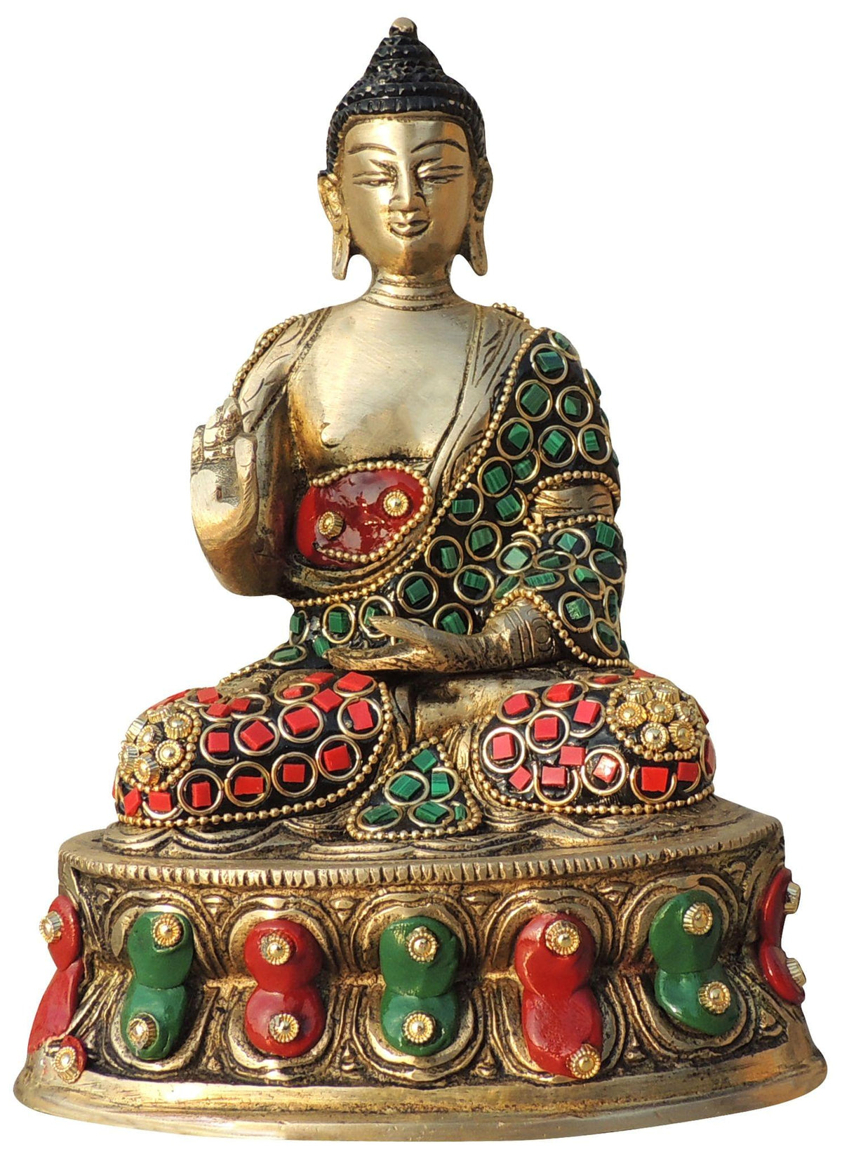 Brass Showpiece Buddha Ji God Idol Statue - 5.5*3.5*7.5 Inch (BS1547 C)