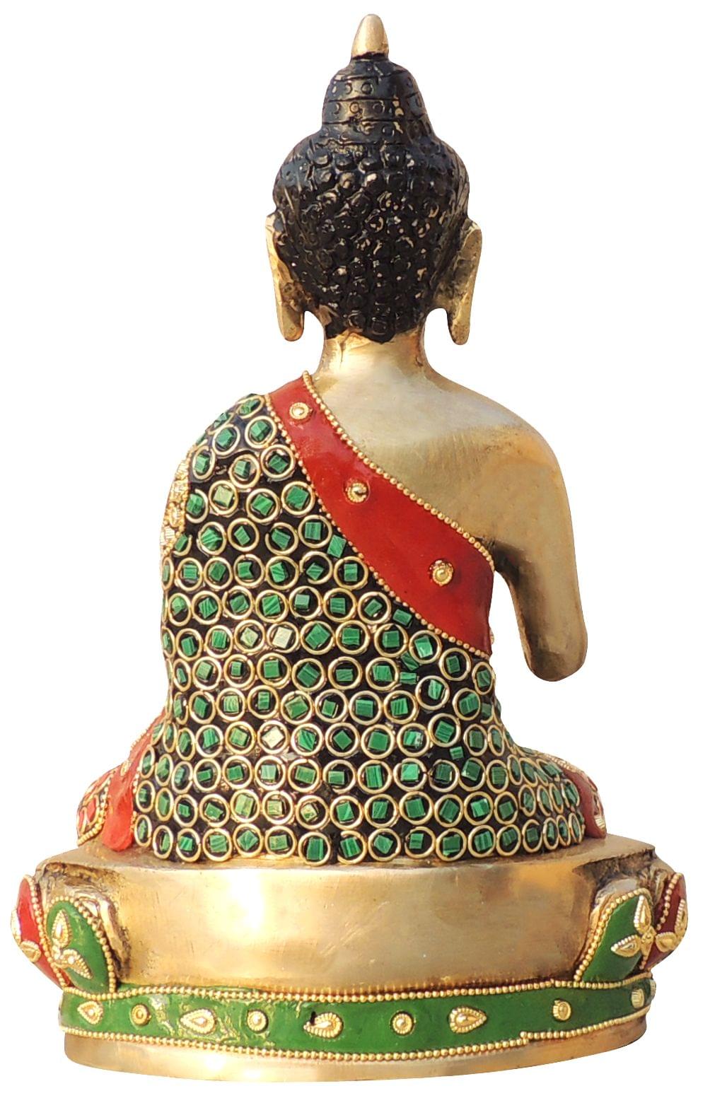 Brass Showpiece Buddha Ji God Idol Statue - 7*4.5*9.5 Inch (BS1547 D)