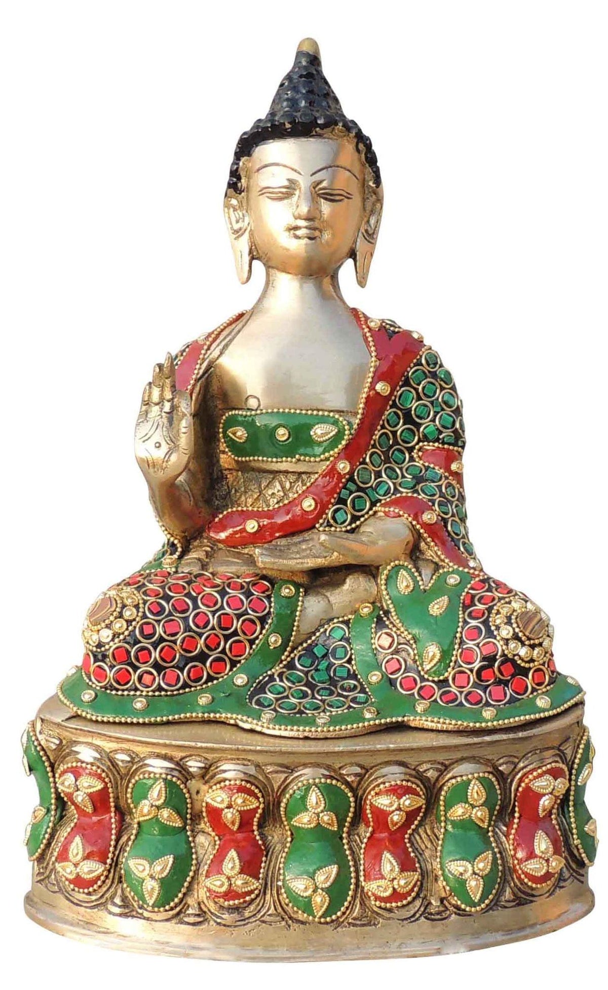 Brass Showpiece Buddha Ji God Idol Statue - 7.5*4.5*11.5 Inch (BS1547 E)