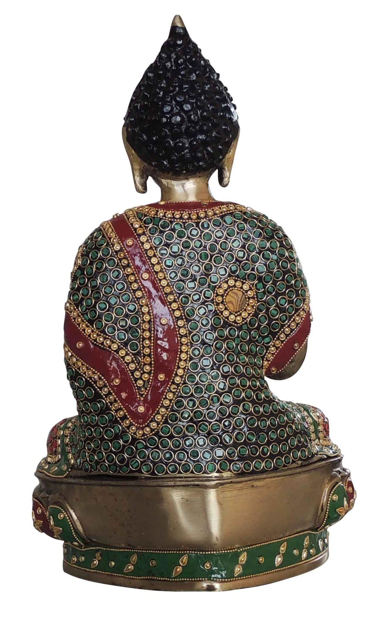 Brass Showpiece Buddha Ji God Idol Statue - 9.5*8*15 Inch (BS1547 G)