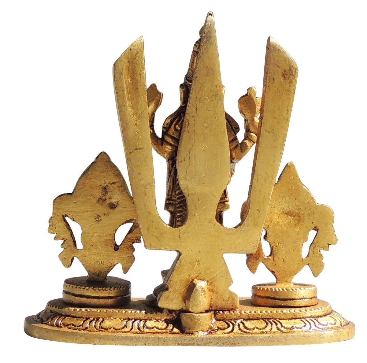Brass Shankh Chakra Triupati Balaji God Idol Statue - 5*2*4.5 Inch (BS1550 D)