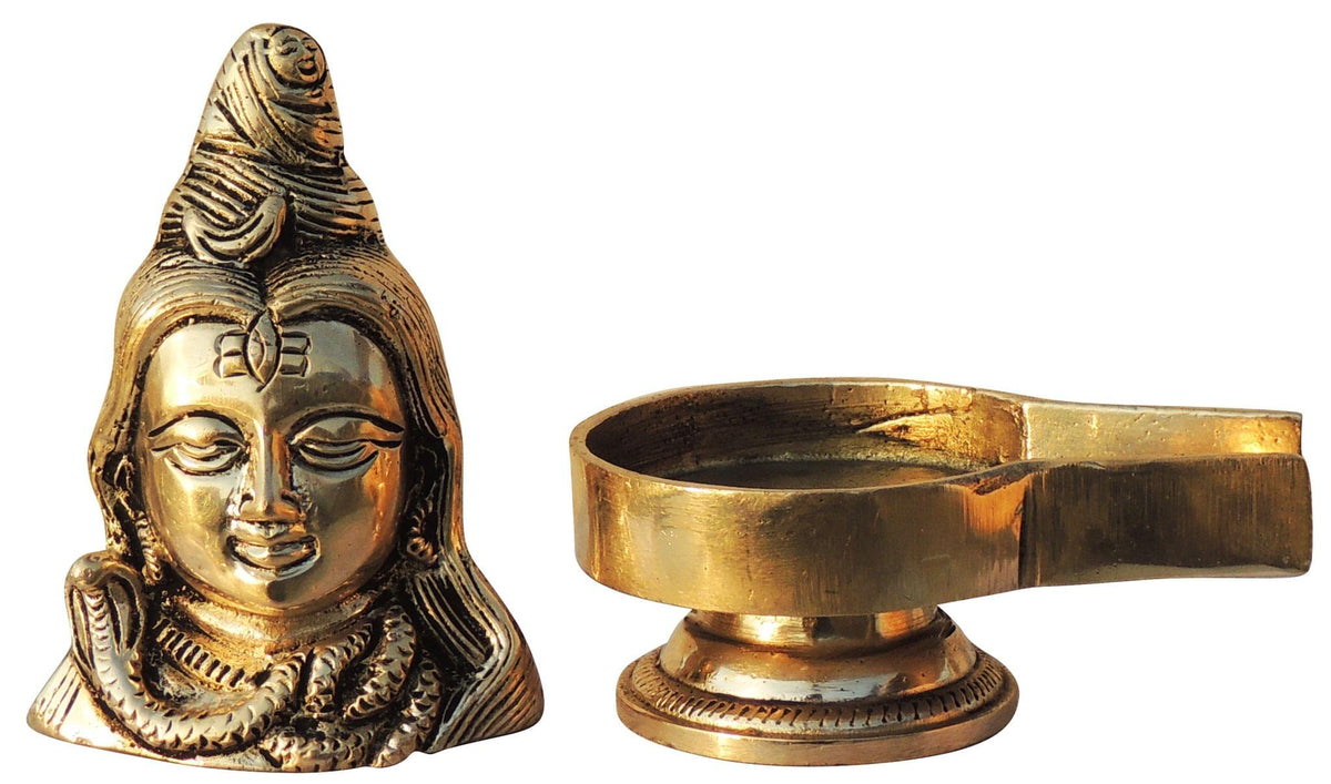 Brass Showpiece Shivling Idol Statue (BS1573 E)