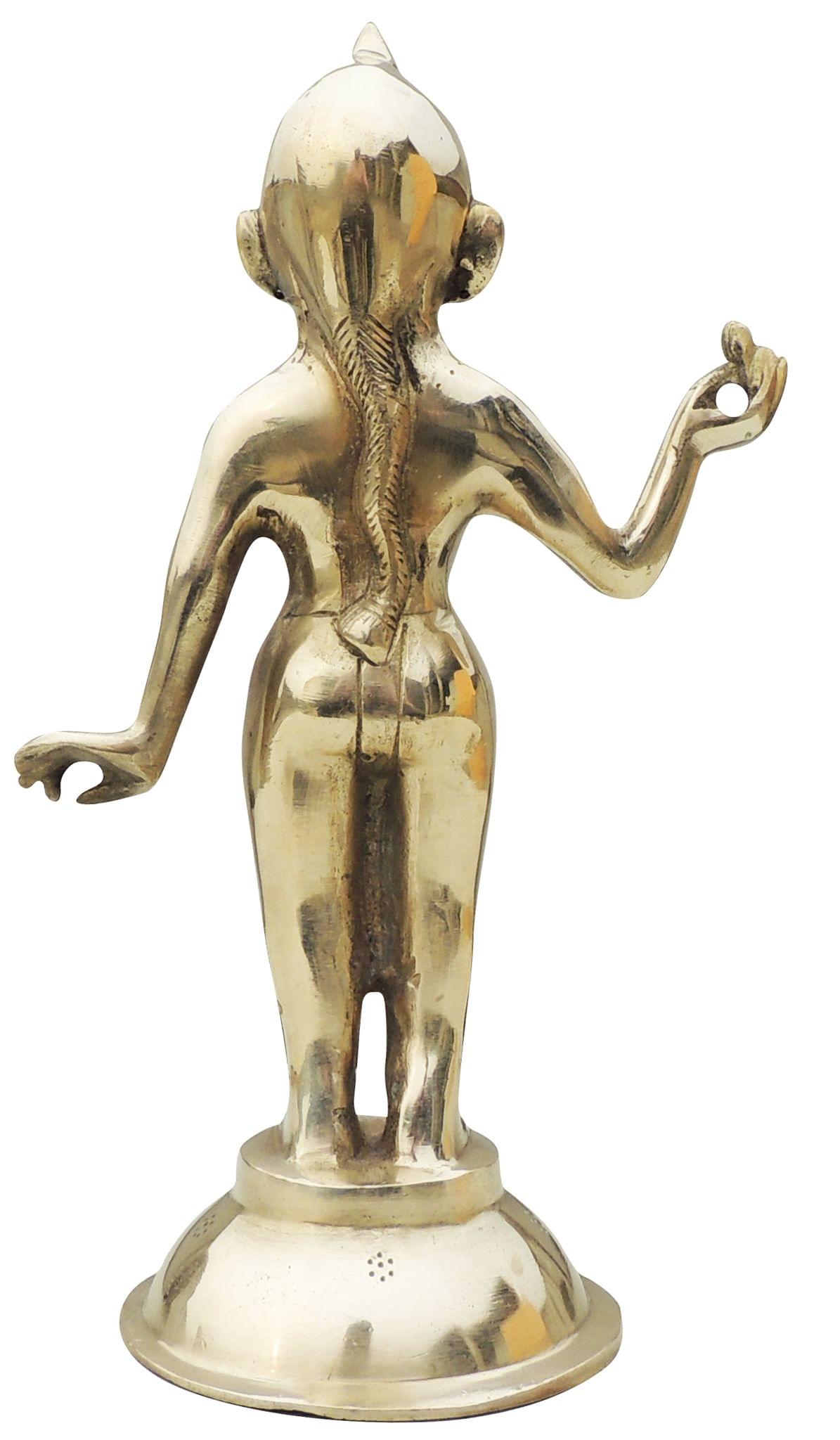 Brass Showpiece Radha Ji Jugal Jodi Statue - 4.5*4.5*11.5 Inch (BS1584 R)