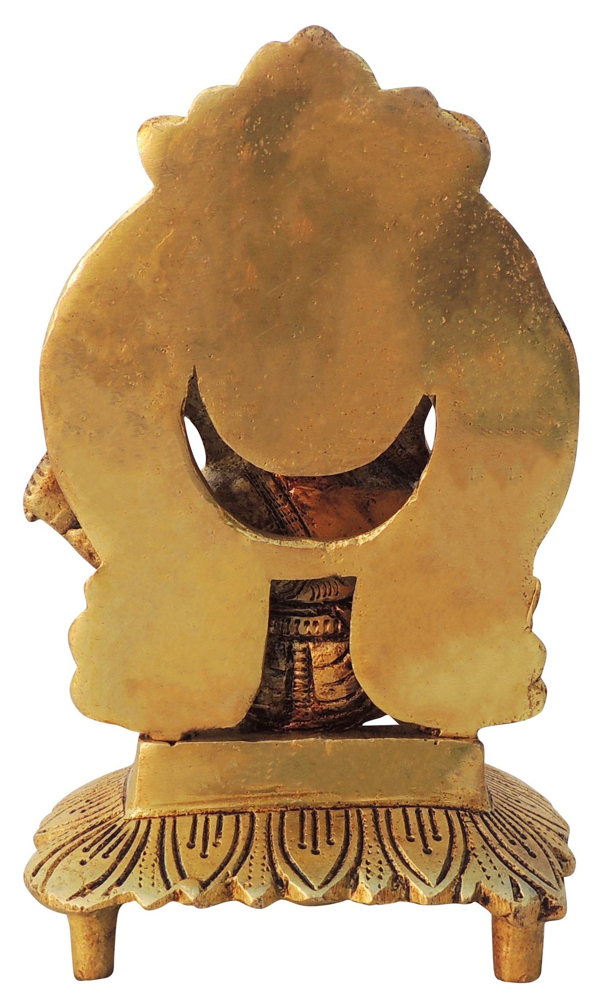 Brass Showpiece Chowki Ganesh God Idol Statue - 4.3*3.5*6.6 Inch (BS1600 G)